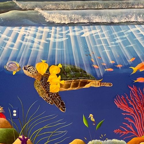 "An Ocean's Fantasy" - Hawksbill Turtle