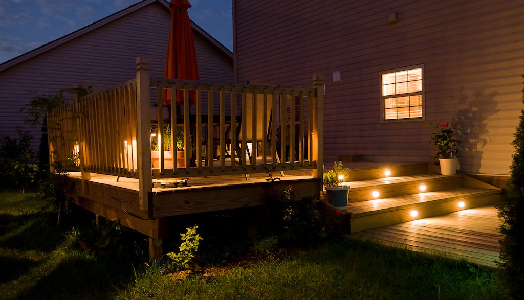 landscape lighting steps