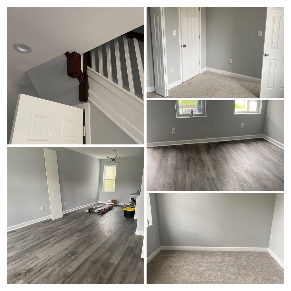 Painting of trim, doors, celing and walls