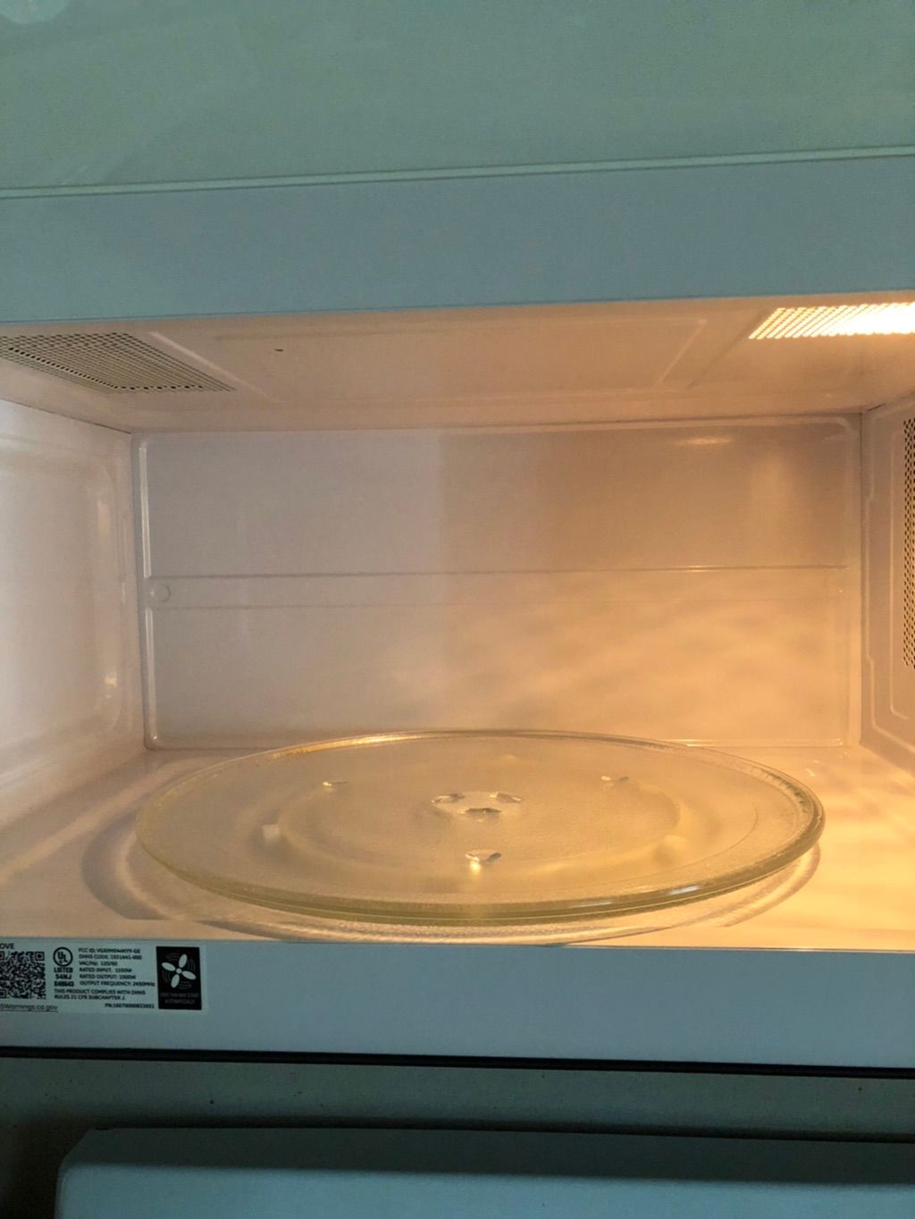 After cleaning service.