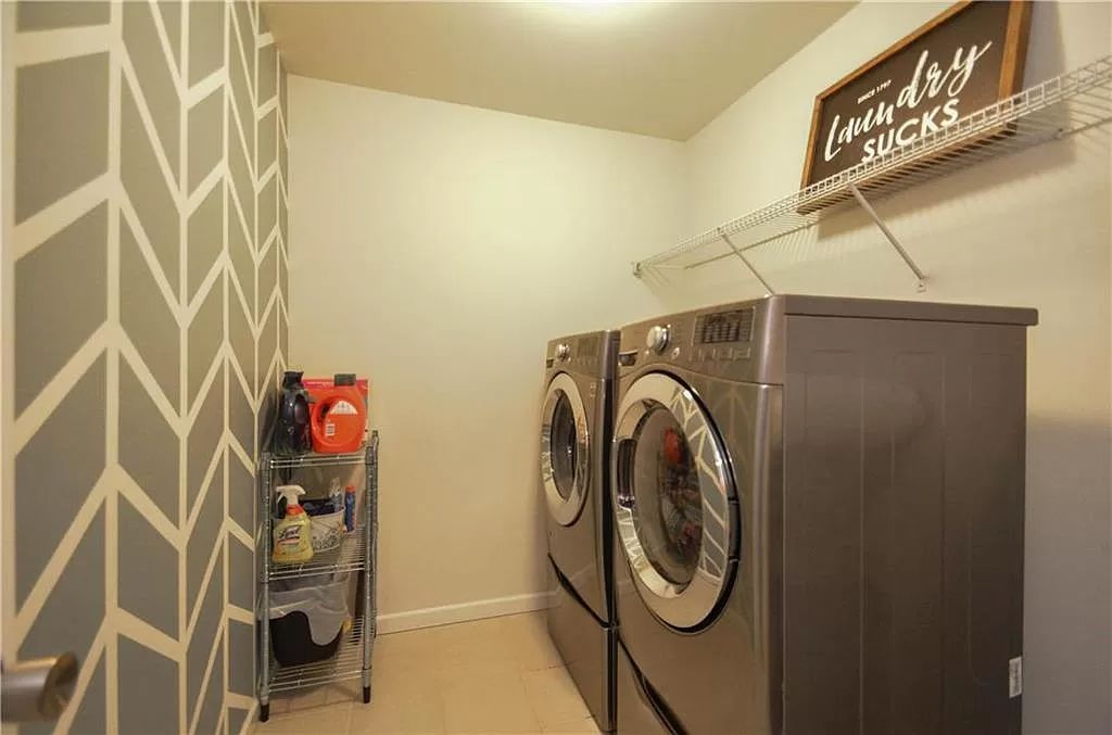 Even the washer and dryer get wiped down