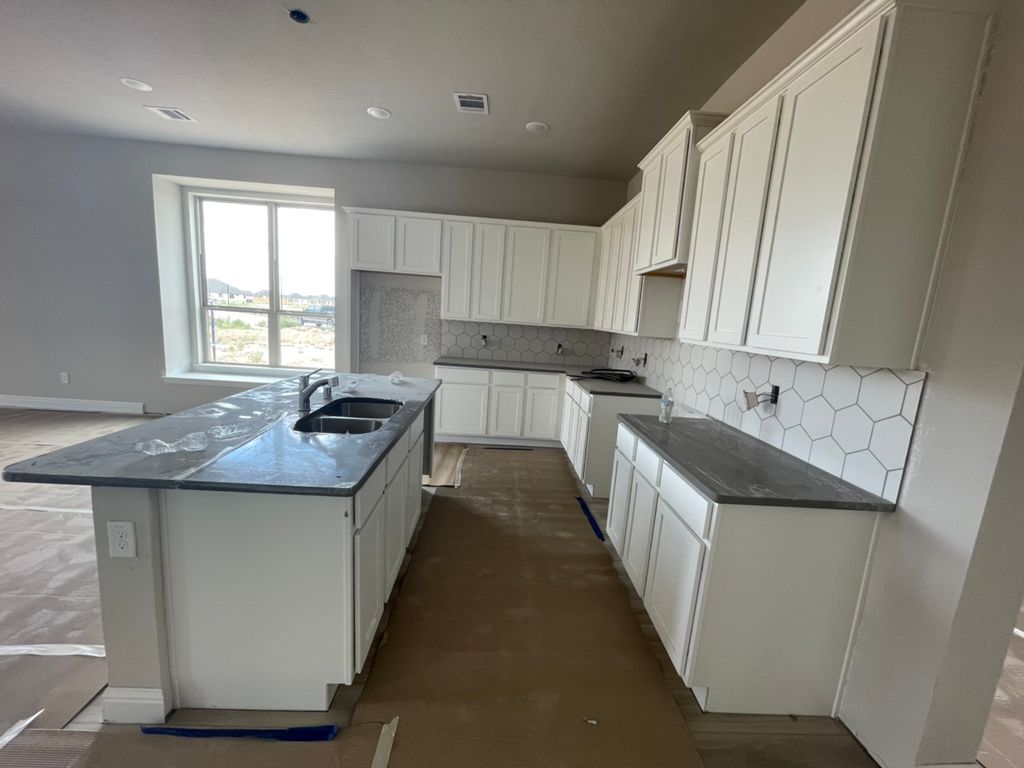 New home new kitchen construction 