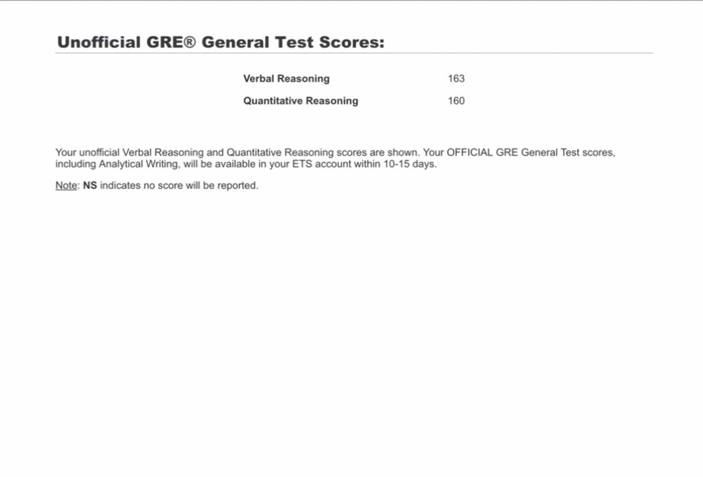 My student did amazing on his GRE. Great improveme