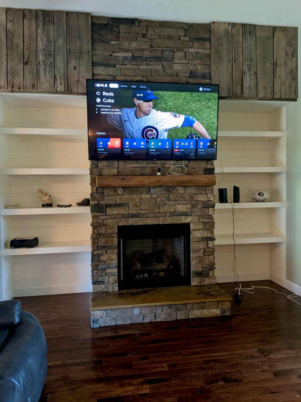 That's a better location for a 75" screen. After