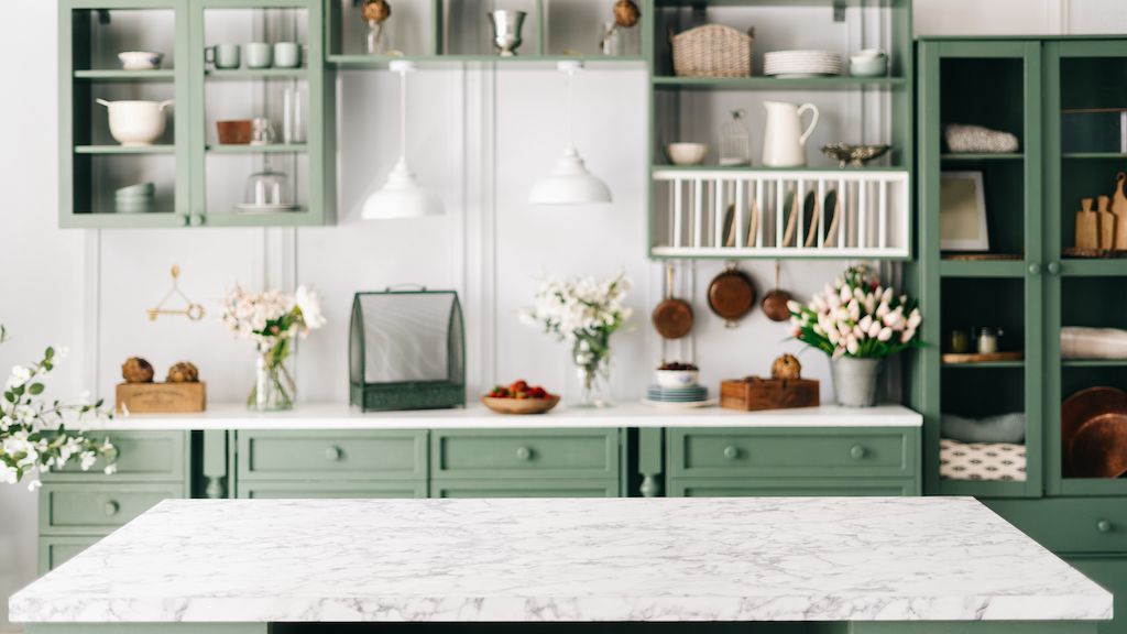 2022 kitchen color trend: green kitchens