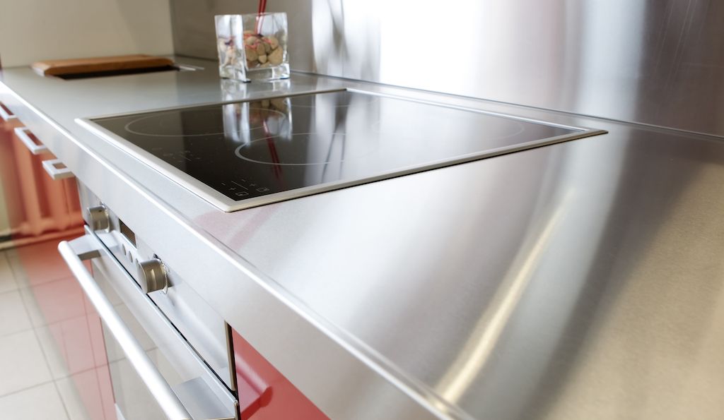 stainless steel kitchen counters