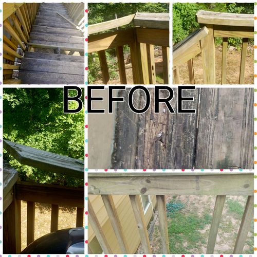 Fred did an excellent job on my deck and stairs!  