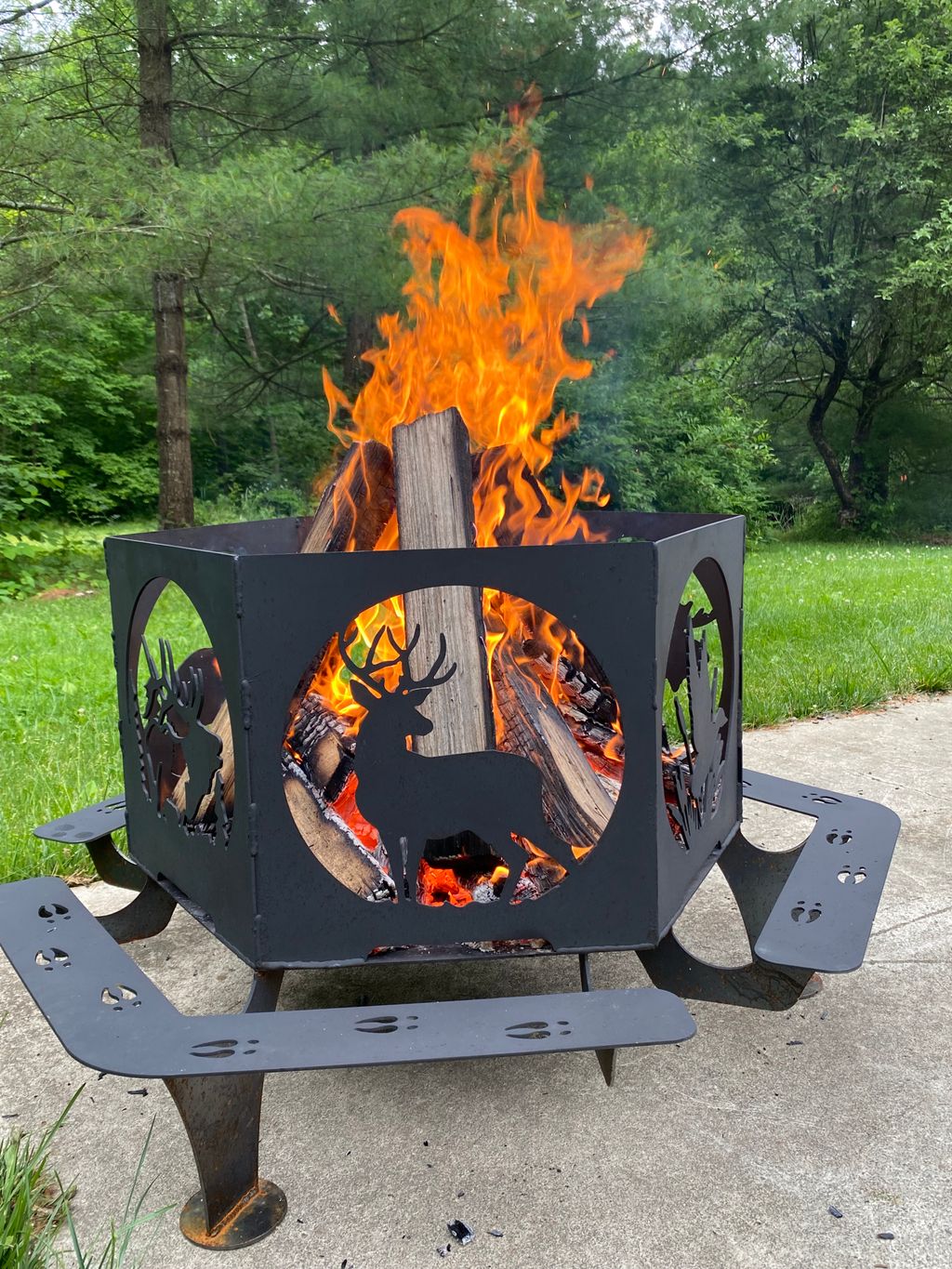 Custom Wildlife Fire Pit
