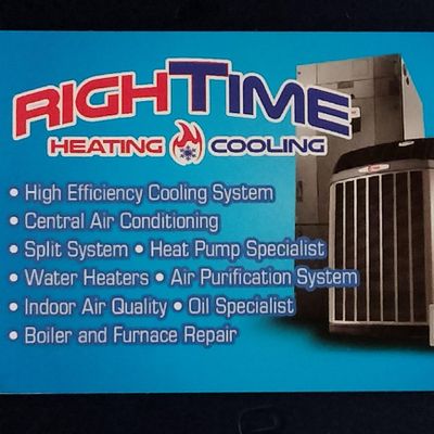 Avatar for RIGHTIME HEATING & COOLING & PLUMBING