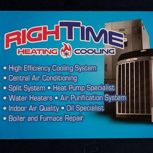 RIGHTIME HEATING & COOLING & PLUMBING