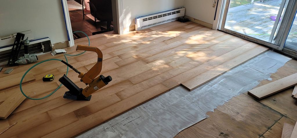 cherry floor installation 