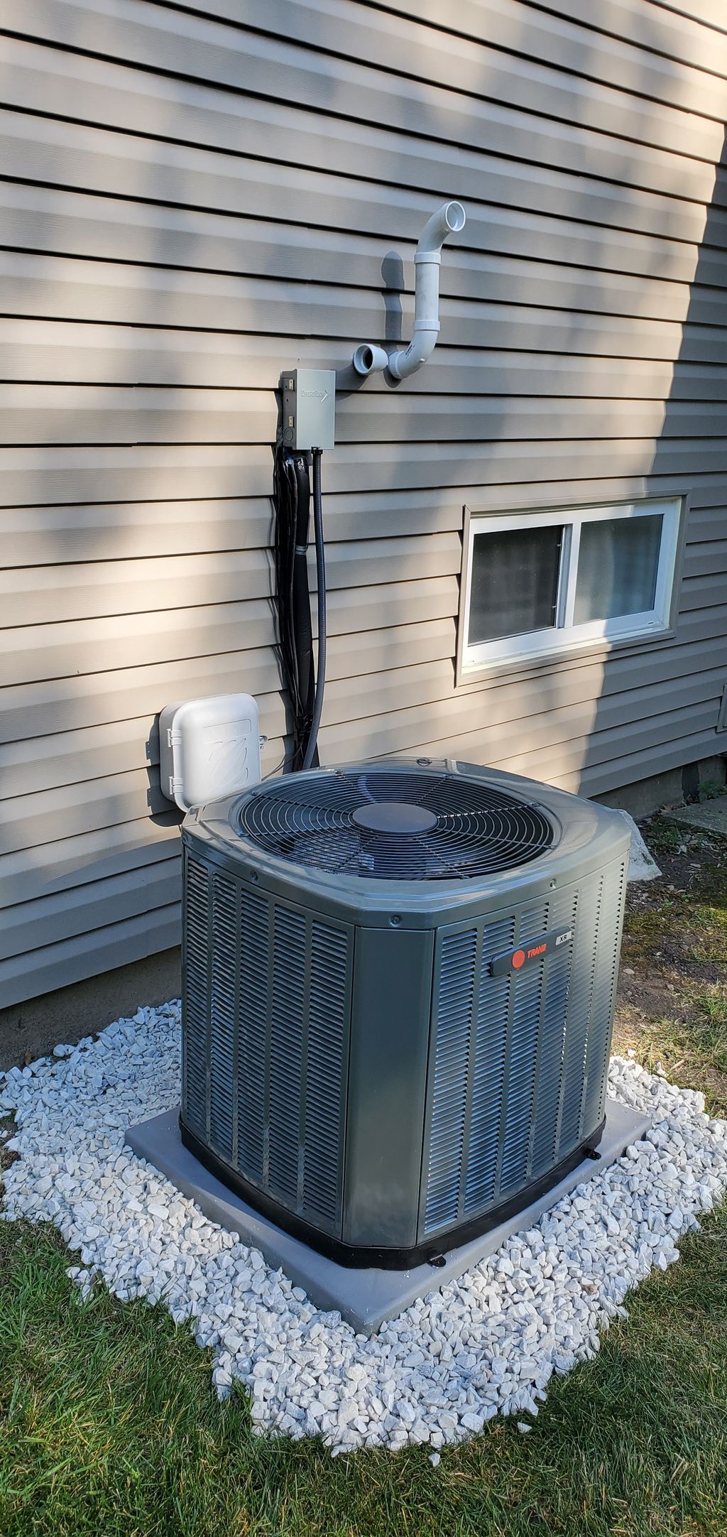 Old system replaced with Trane 96% AFUE with Trane