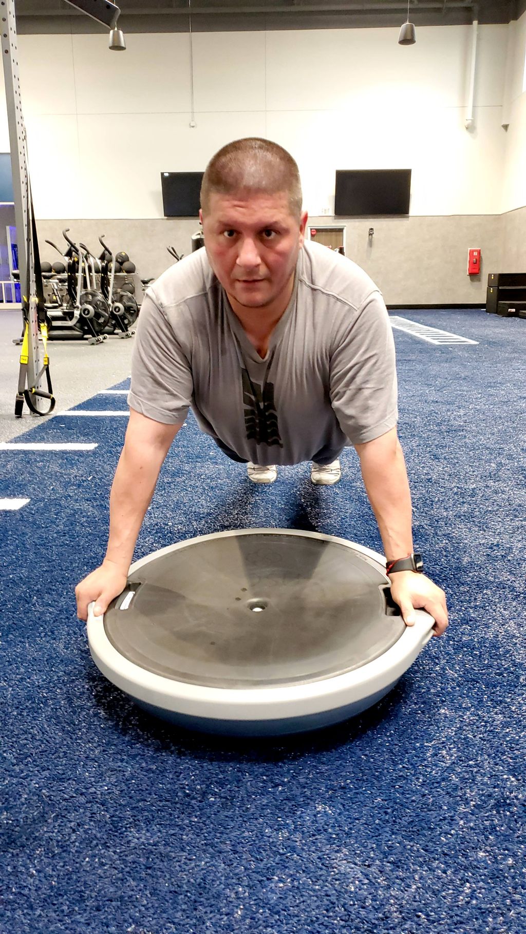 push ups on a bosu ball and this is only 3 days a 
