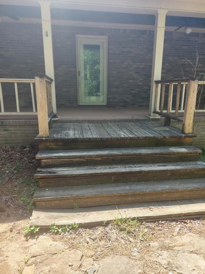 Back porch before