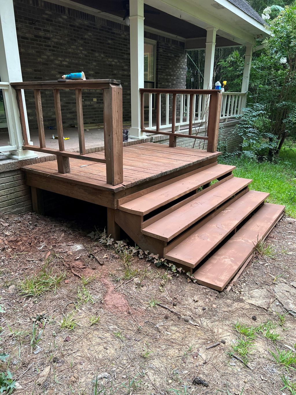 Back porch after