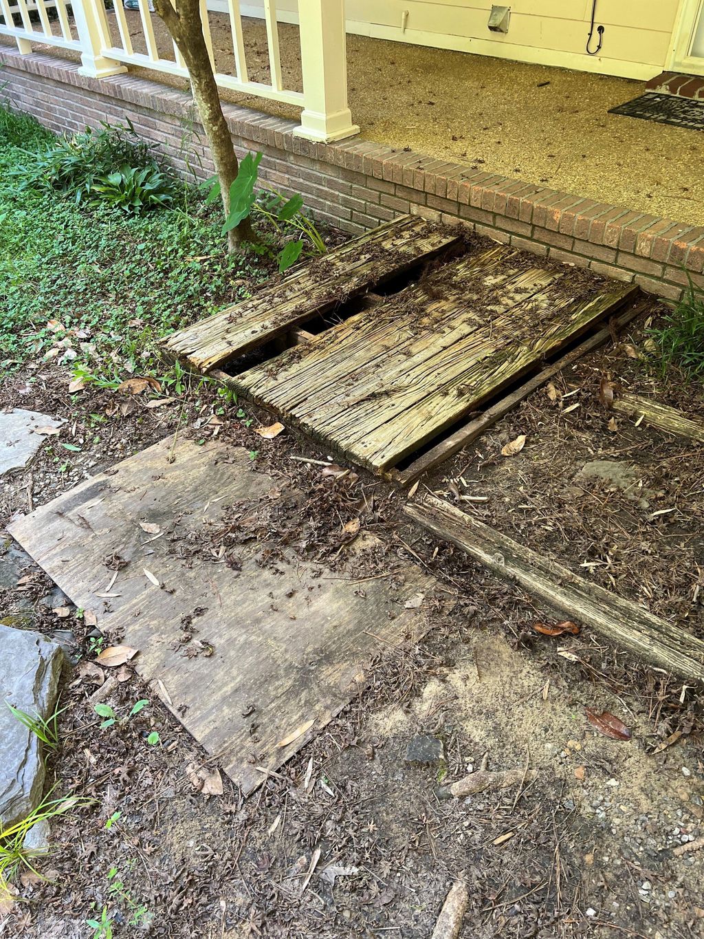 Front Landing before