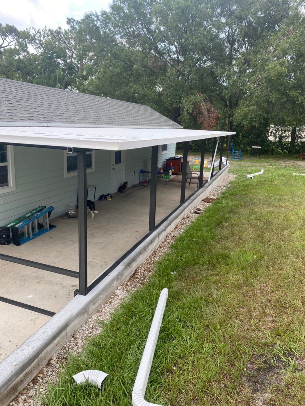 Nice elite porch , almost done ! 