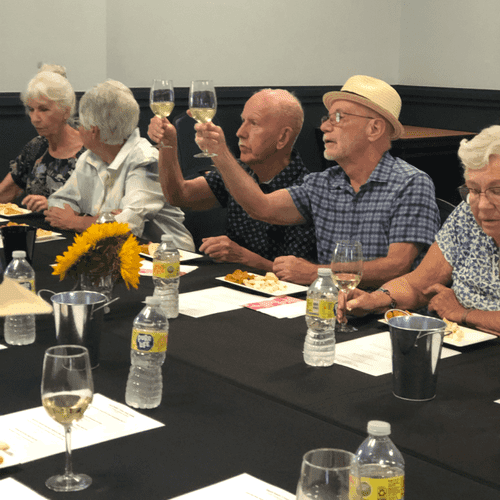 Snack and Wine Pairing at Mizell Senior Center
