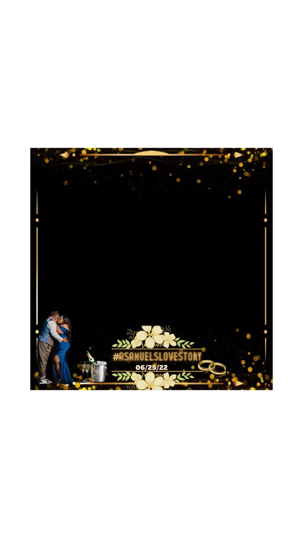 Custom wedding overlays 