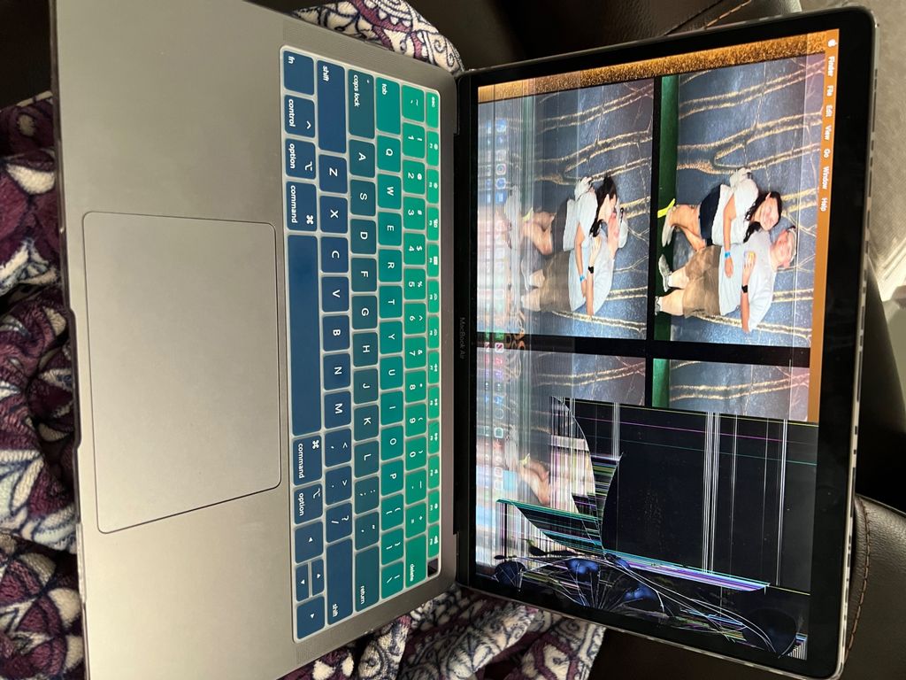 I cracked my MacBook computer screen and I was ner