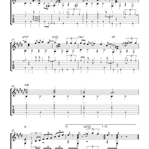 My arrangement of "Isn't She Lovely" for a student