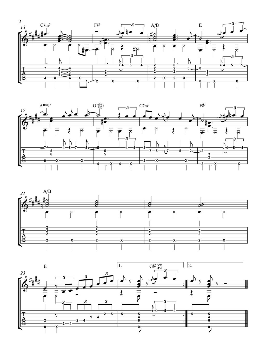 My arrangement of "Isn't She Lovely" for a student