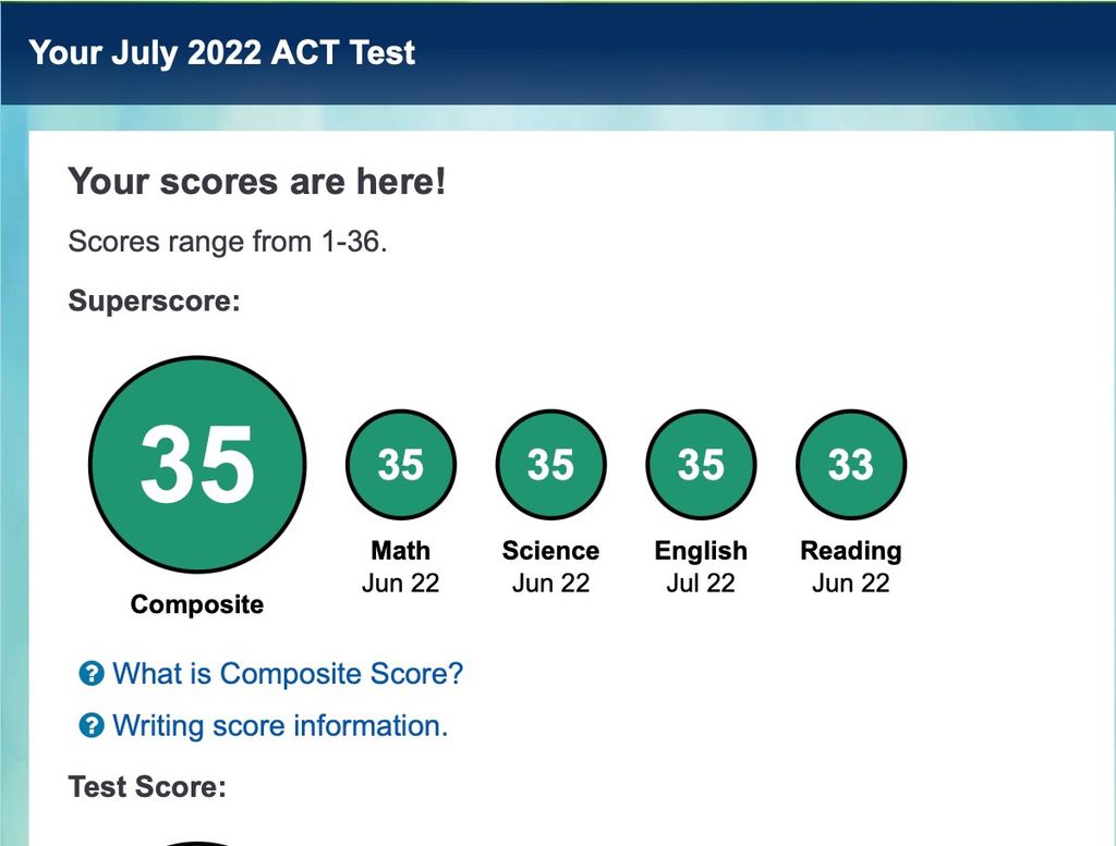 A 35 ON THE ACT!!!