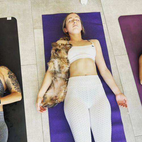 In-home yoga private class 