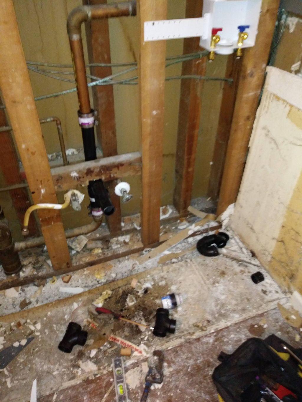before washer box was added