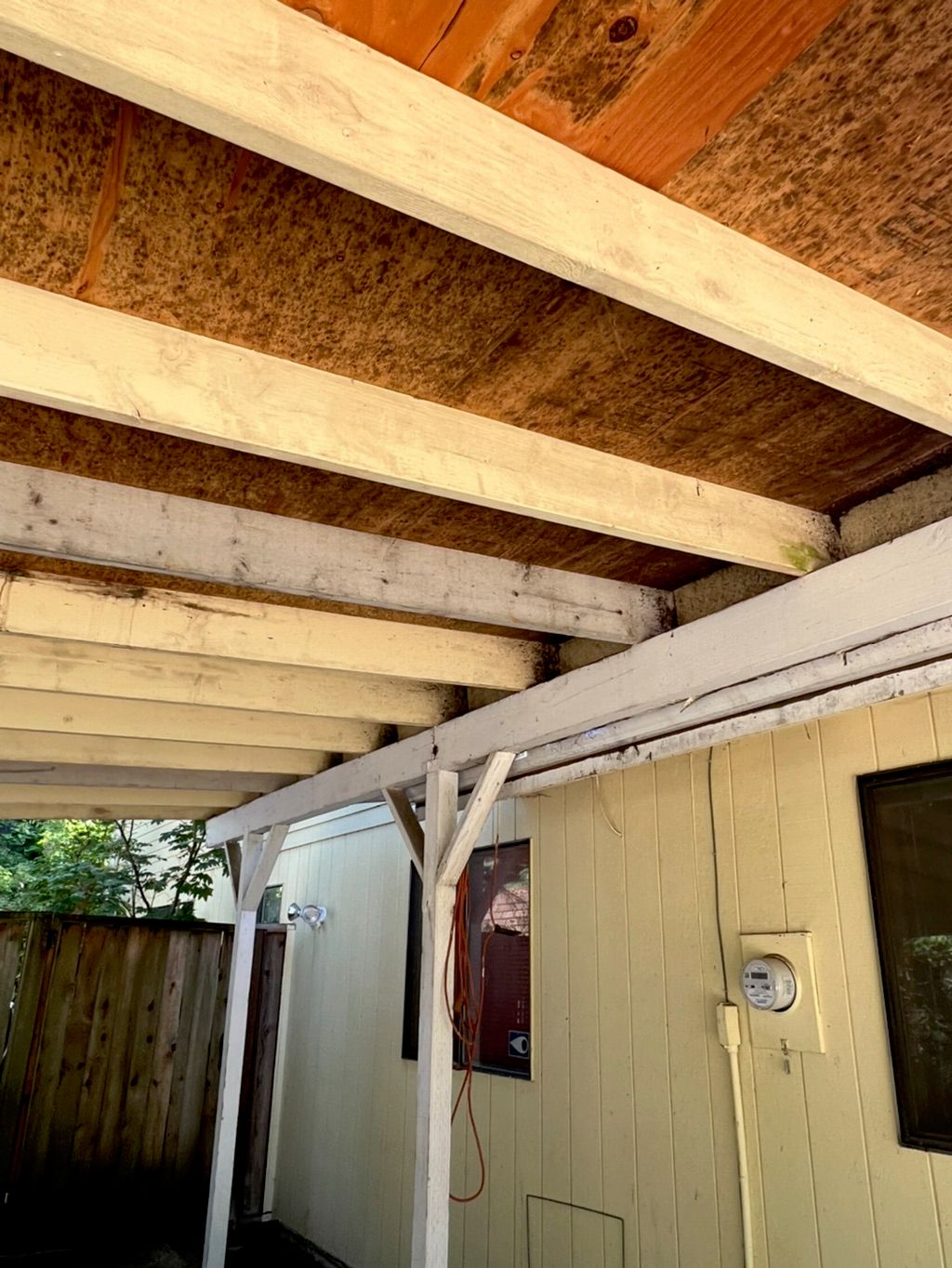 Before pic of carport