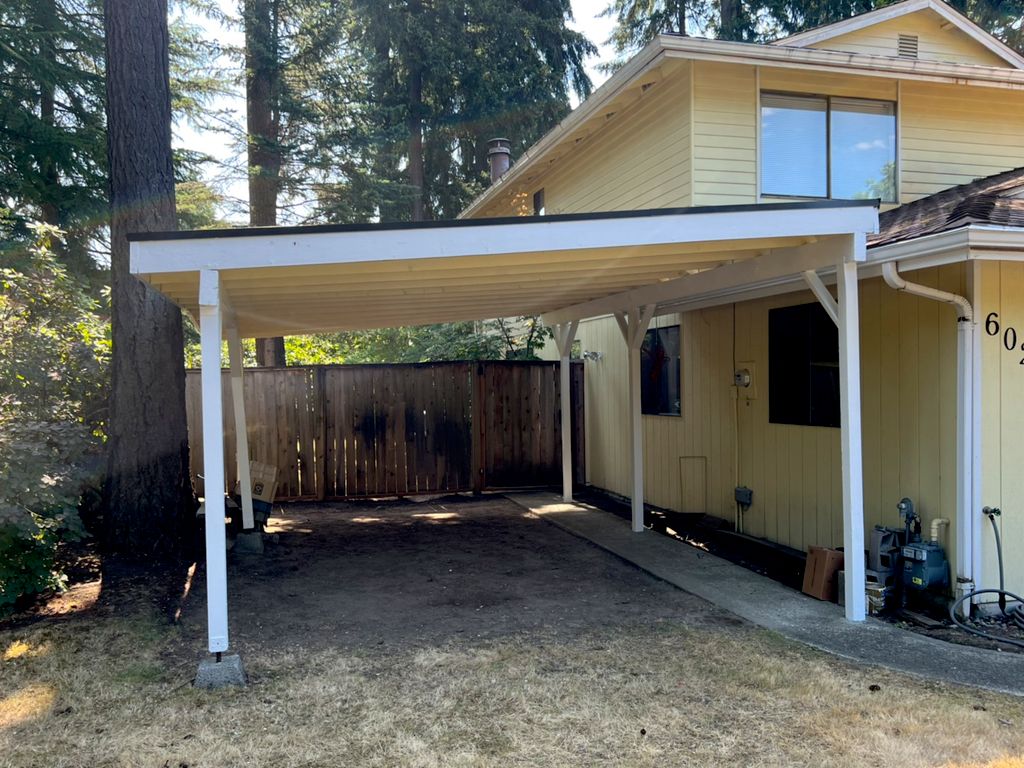 After pic of carport