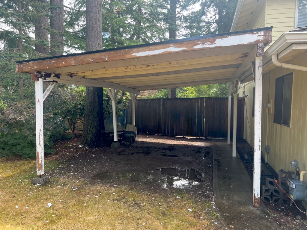 Before pic of carport