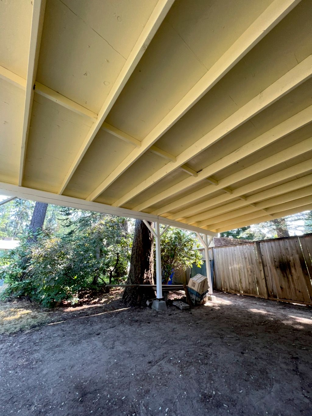 After pic of car port