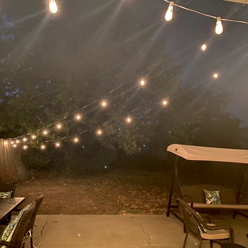 I needed more lighting in my backyard, So I reach 