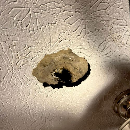 I called a few handyman for the hole in the ceilin