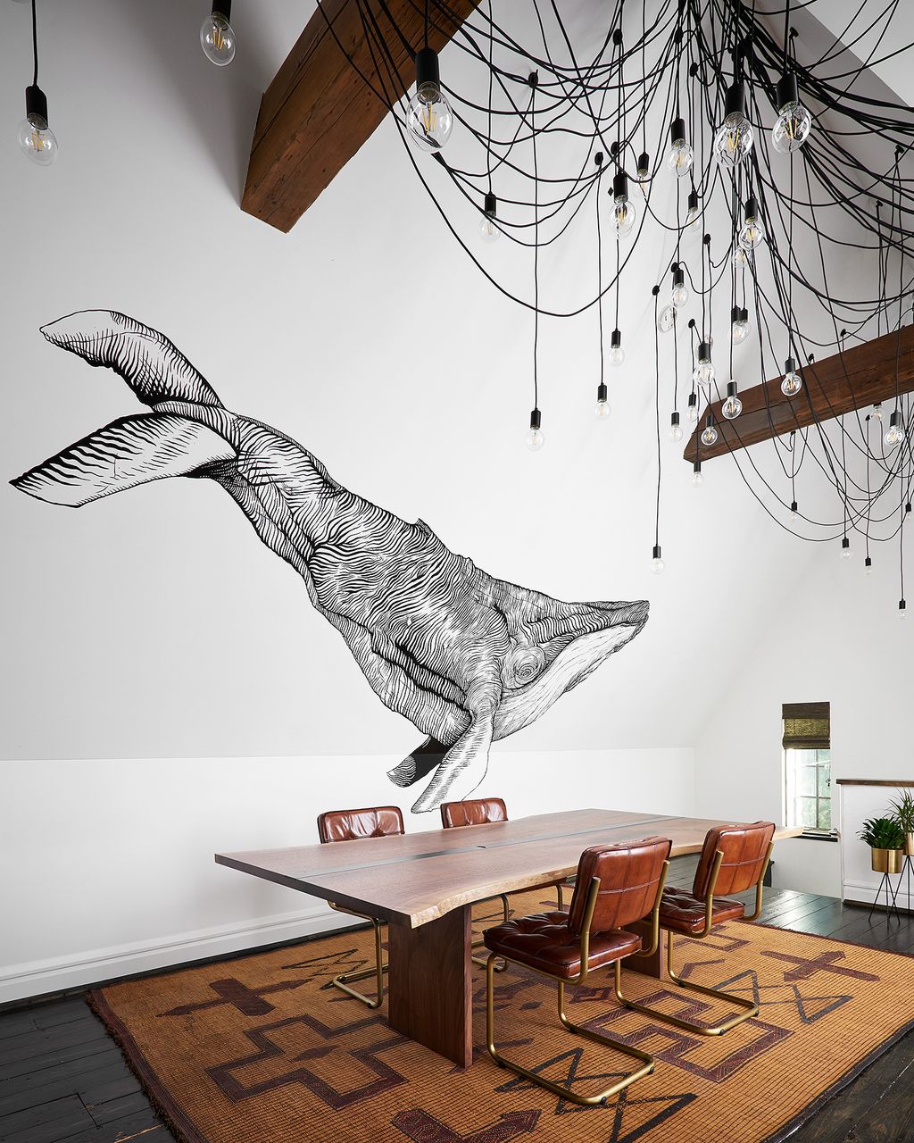 Hand painted mural by Erin Minckley