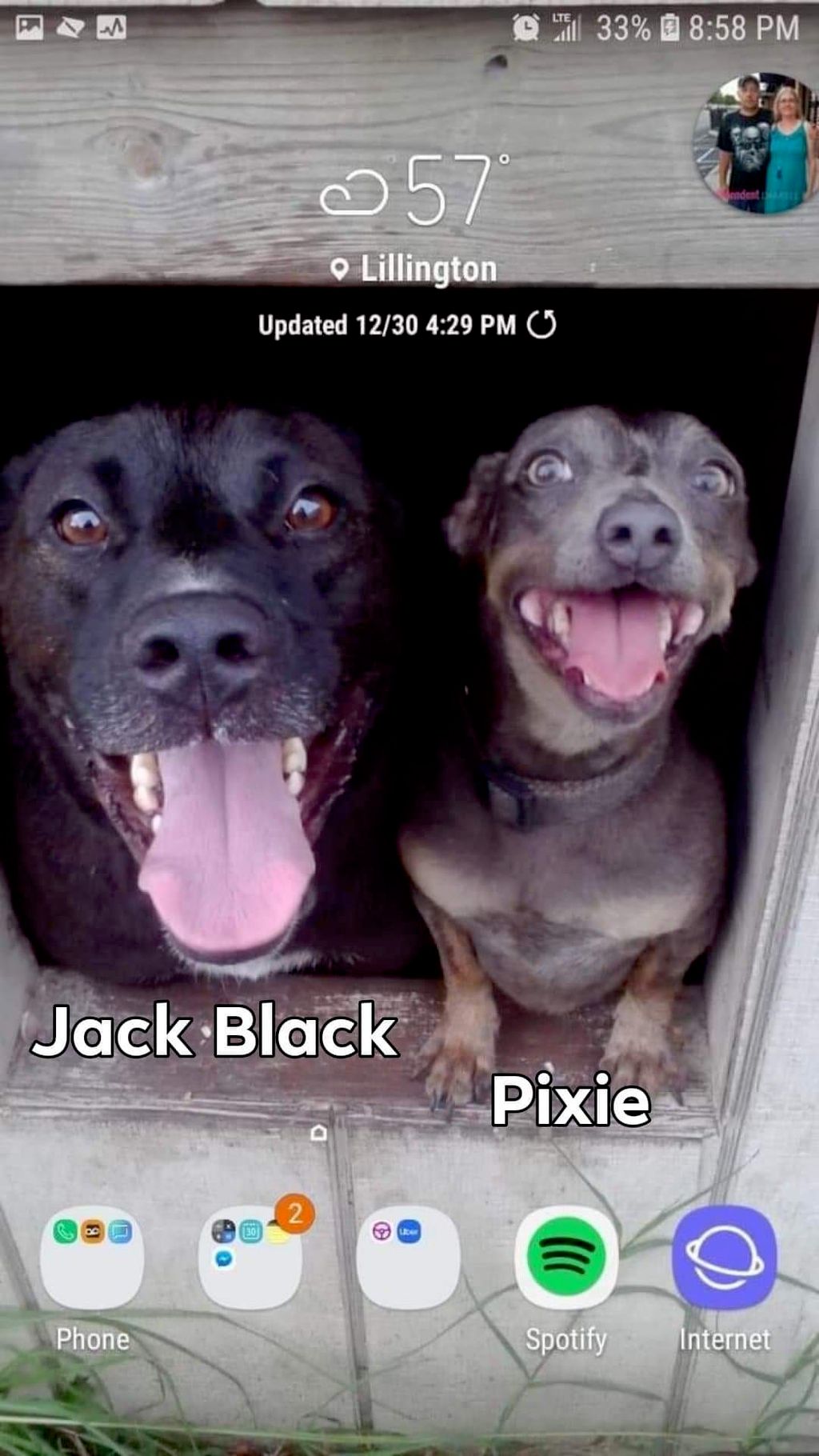 My Favorite picture of my odd couple my big boy Ja