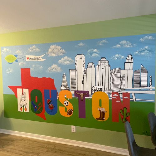 Julia did a really fantastic job on our mural! At 