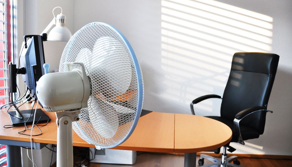 fan in home office