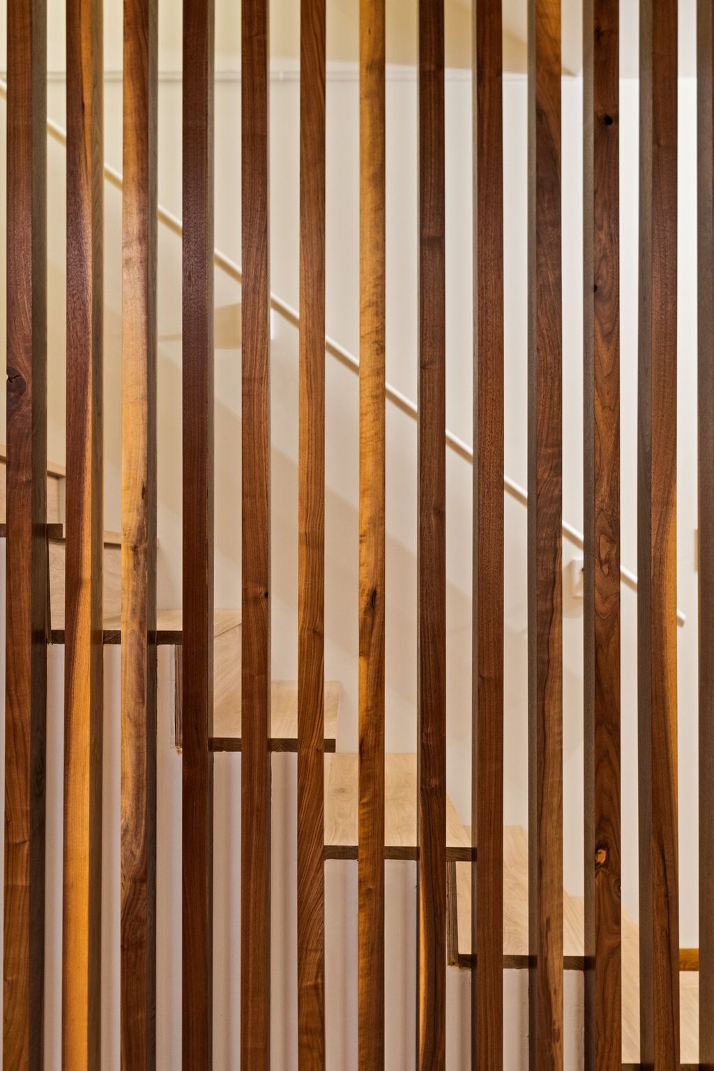 Walnut slat wall 