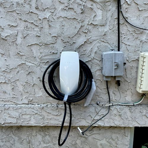 We installed Tesla charger.