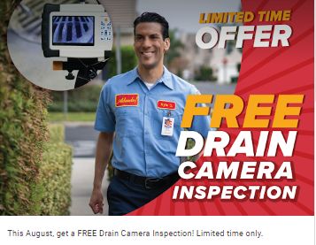 FREE Drain/Sewer Camera Inspection* Limited time o