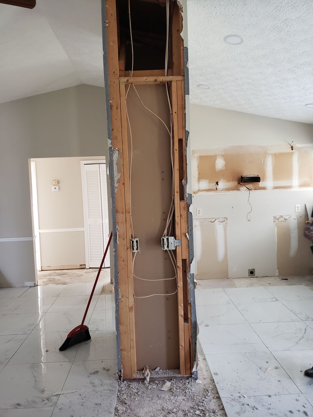 kitchen Pantry unfinished