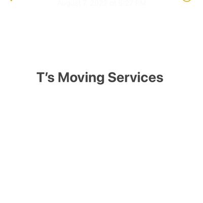 Avatar for T’s Moving Service’s