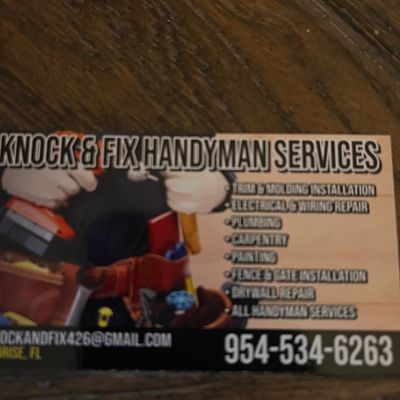 Avatar for Knock and Fix Handyman Services