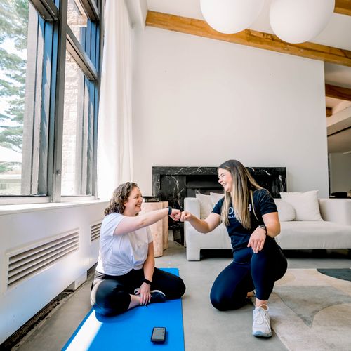 Meet our trainer, Meredith, with our OG client, El