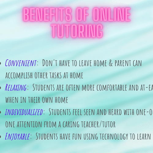 Benefits of having an online tutor