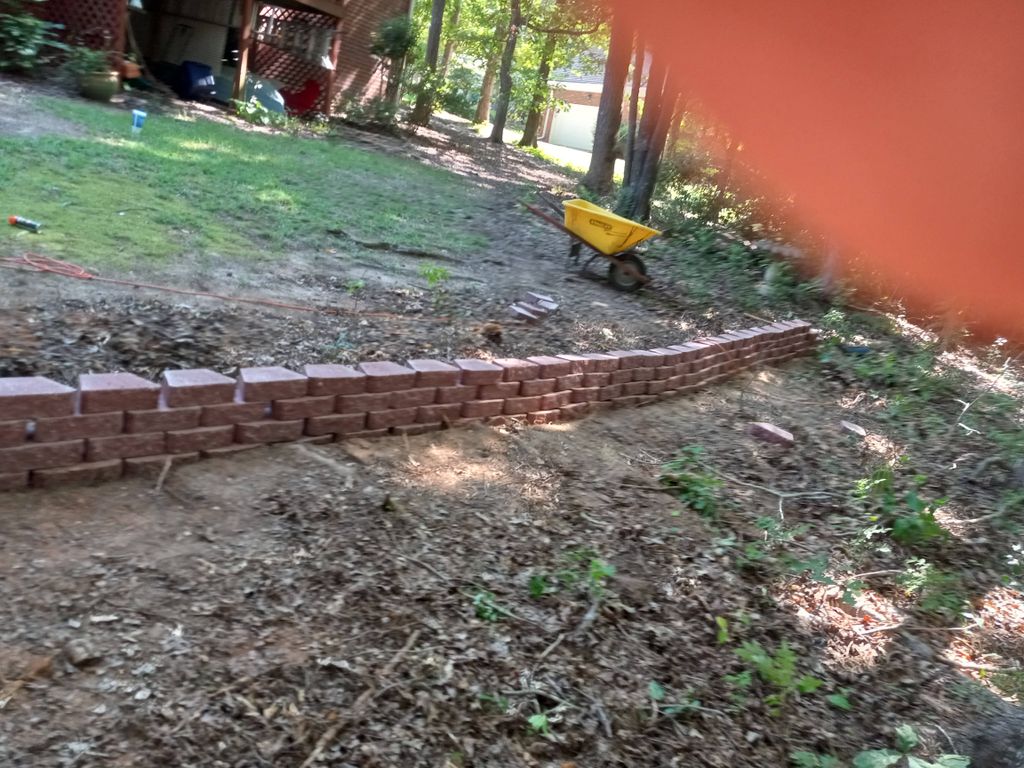 stone retaining wall 