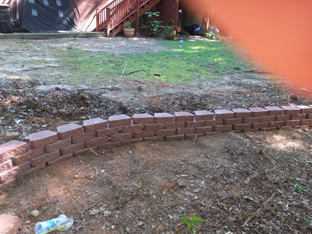stone retaining wall 