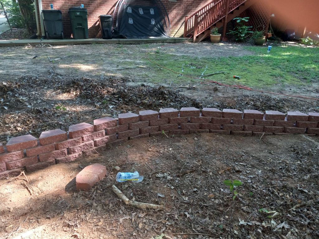 stone retaining wall 